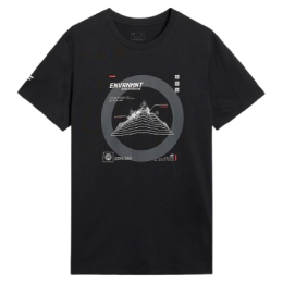 Чоловіча футболка 4F Tshirt M3120 чорний DEEP BLACK