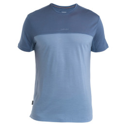 Чоловіча функціональна футболка Icebreaker Men Merino 125 Cool-Lite™ Sphere III SS Tee Colour Block синій Kyanite/Dawn/Cb