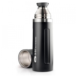Термос GSI Outdoors Glacier Stainless Vacuum Bottle 1l чорний black