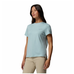 Жіноча футболка Columbia Parsons Point™ SS Logo Tee блакитний Marine Light Heather