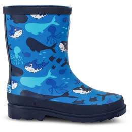 Дитячі гумові чобітки Regatta Mudplay II Junior 4DT синій Bubbles the Shark Blue Print