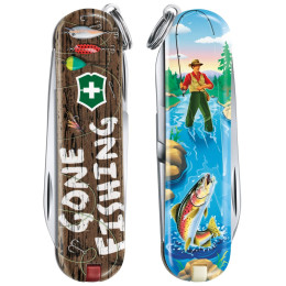 Кишеньковий ніж Victorinox Classic LE Gone Fishing синій GoneFishing