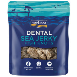Ласощі для собак Fish4Dogs Dental Sea Jerky Fish Knots 100g