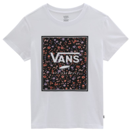 Жіноча футболка Vans Wm Boxed In Rose Crew білий White