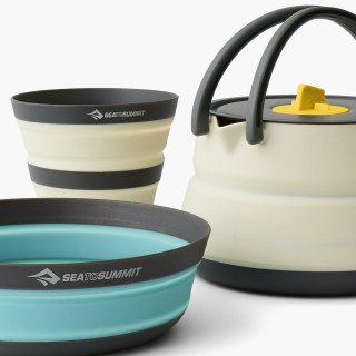 Набір посуду Sea to Summit Frontier UL Collapsible Kettle Cook Set 1P 3 Piece бежевий/білий