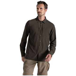 Чоловіча сорочка Craghoppers NosiLife Pro Long Sleeved Shirt V зелений Woodland Green