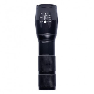 Акумуляторний ліхтарик Solight LED Rechargeable Torch чорний