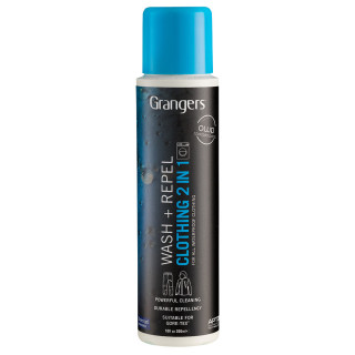 Просочувальний засіб Granger's Wash + Repel Clothing 2 in 1 чорний/синій