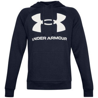 Чоловіча толстовка Under Armour Rival Fleece Big Logo HD (22) темно-синій Midnight Navy/Onyx White