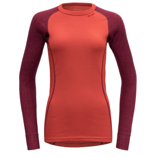 Dámské triko Devold Duo Active woman shirt červená Beetroot