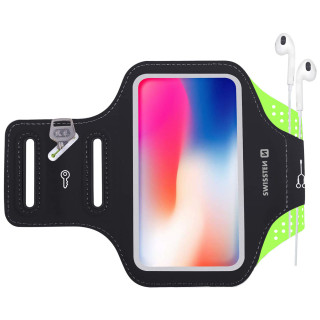 Чохол для телефону Swissten ARMBAND CASE 6,0" чорний/зелений