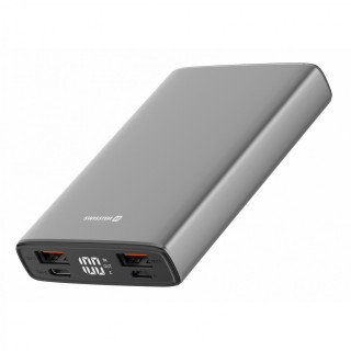 Повербанк Swissten Aluminum 10000 mAh сірий