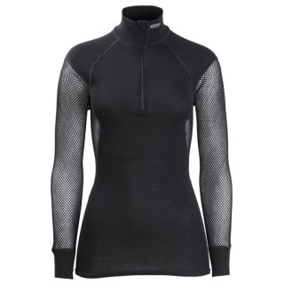 Водолазка жіноча Brynje of Norway Lady Wool Thermo Zip-polo чорний