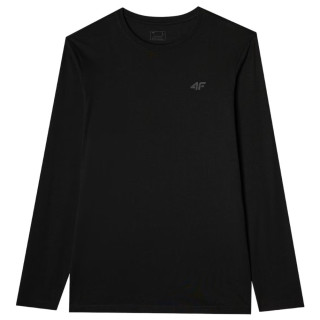 Чоловіча футболка 4F Longsleeve M375 чорний DEEP BLACK