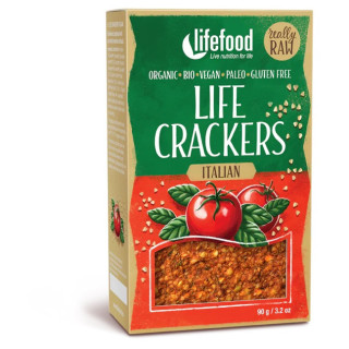 Крекери Lifefood LIFE CRACKERS Italské RAW BIO 90 g коричневий