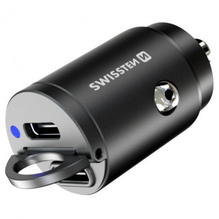 Автомобільний адаптер Swissten Car Charger 45W чорний