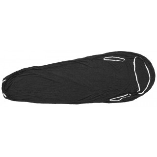 Vložka do spacáku Warmpeace Merino Capilar Inlet 180 cm černá black