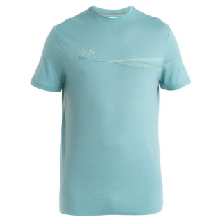 Чоловіча футболка Icebreaker Men Merino 150 Tech Lite III SS Tee Cadence Paths блакитний