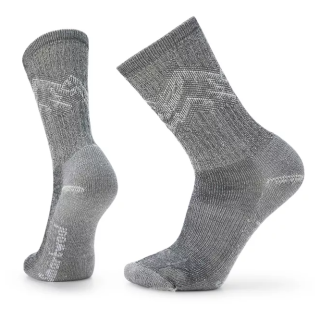 Шкарпетки Smartwool Hike Classic Edition Light Cushion Mountain Pattern Crew Socks чорний