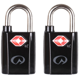 Zámek LifeVenture TSA Mini Padlocks - 2 ks černá Black