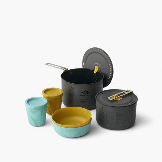 Набір посуду Sea to Summit Frontier UL Two Pot Cook Set 2P 6 Piece сірий/синій