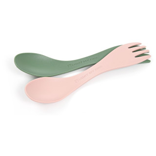 Dětský příbor Light My Fire Spork Little BIO 2-pack růžová/zelená sandygreen/dustypink