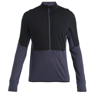 Чоловіча функціональна толстовка Icebreaker Men Merino 200 Realfleece™ Descender LS Half Zip чорний