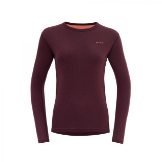 Жіноча функціональна футболка Devold Multi Sport Merino 190 Shirt Wmn бордовий PORT