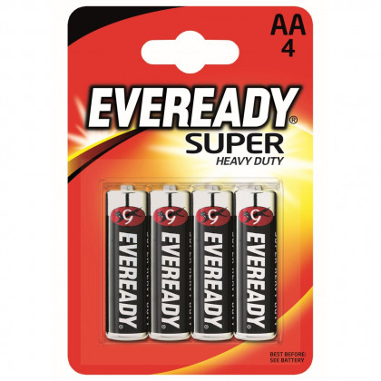 Акумулятор Energizer Eveready super AA/4pack чорний
