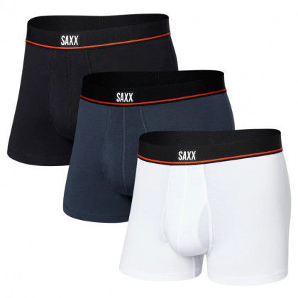 Чоловічі боксери Saxx Non-Stop Stretch Cotton Trunk 3Pk чорний/білий