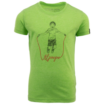 Dětské triko Alpine Pro Zakaro zelené zelená