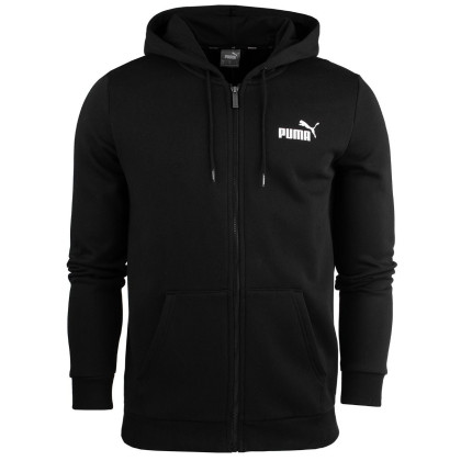 Чоловіча толстовка Puma ESS Small Logo FZ Hoodie FL чорний black