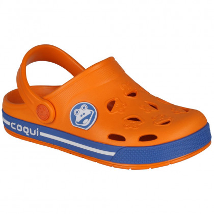 Dětské sandály Coqui Froggy 8801 oranžová Dk. orange/Royal