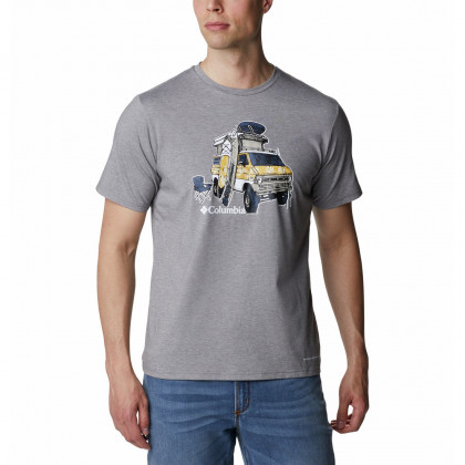 Чоловіча футболка Columbia Men'S Sun Trek Short Sleeve Graphic Tee сірий