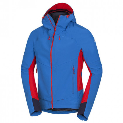 Чоловіча софтшелова куртка Northfinder Princeton синій/червоний