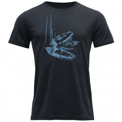 Чоловіча футболка Devold Straumane Merino 150 Tee Man темно-синій