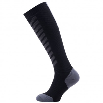 Nepromokavé ponožky SealSkinz MTB Mid Knee černá Black/Anthracite/Charcoal