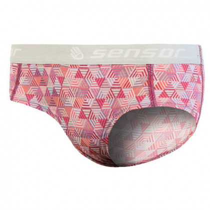 Kalhotky Sensor Merino Impress fialová lilla/pattern
