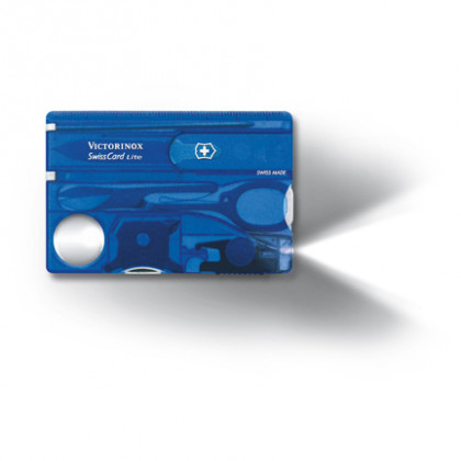 Багатофункціональна картка Victorinox SwissCard Lite синій