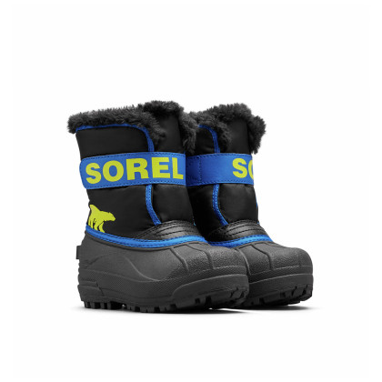 Дитячі зимові черевики Sorel Childrens Snow Commander™ Boot чорний/червоний Black, Super Blue