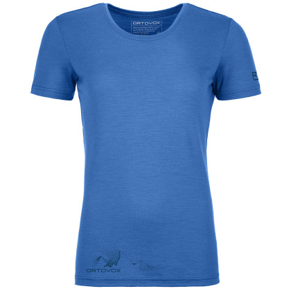 Жіноча футболка Ortovox 185 Merino Logo Spray Ts W синій