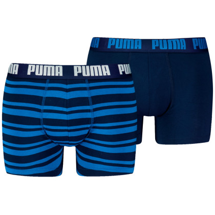 Чоловічі боксери Puma Everyday Striped Boxers 2P синій Blue