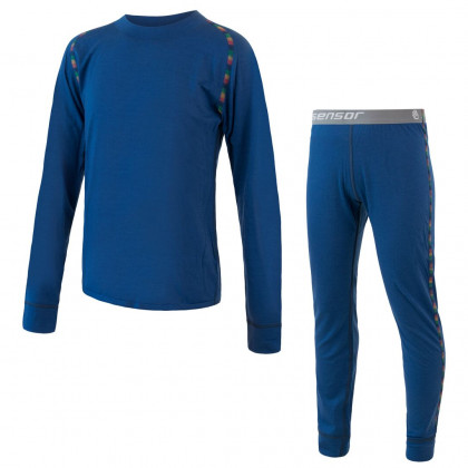 Dětské funkční prádlo Sensor Merino Air Set triko+spodky modrá tmavě modrá