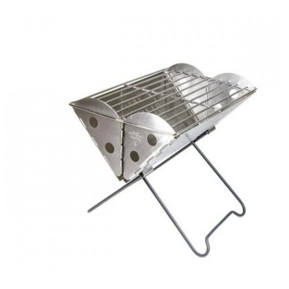 Складаний гриль UCO MINI Flatpack Grill & Firepit 23 x 20 cm срібний