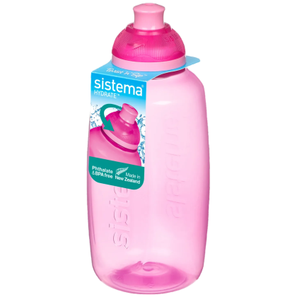 Пляшка Sistema Squeeze Twist ‘n’ Sip 380 ml рожевий