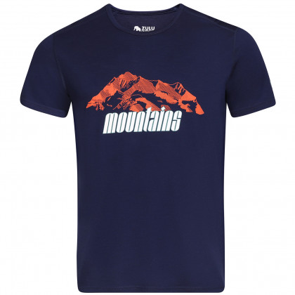 Чоловіча футболка Zulu Merino Mountains 160 Short Comfy синій