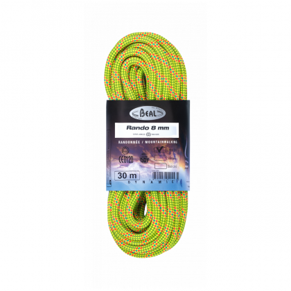 Lezecké lano Beal Rando GD 8 mm (48 m) žlutá Yellow