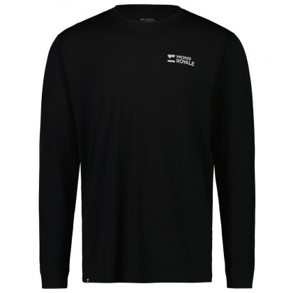 Чоловіча функціональна футболка Mons Royale Icon LS (2022) чорний