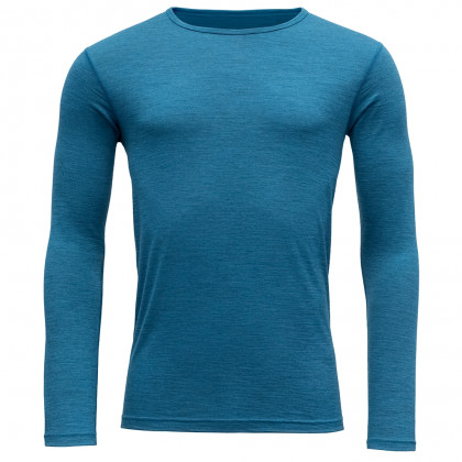 Pánské triko Devold Breeze Man Shirt modrá Blue Melange