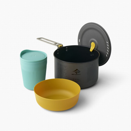 Набір посуду Sea to Summit Frontier UL One Pot Cook Set 1P 3 Piece 2L сірий/синій